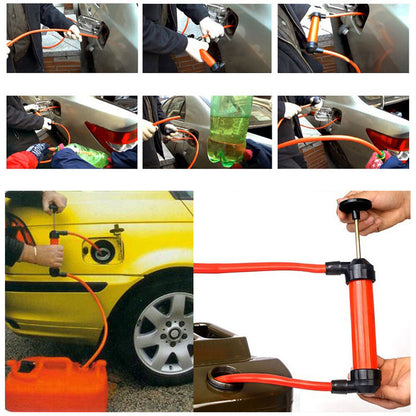 【SKIT SG】Aircon Drainage Hand Pump / Fish Tank Pump/ Multi-Use Transfer Pump / Pumping Oil And Gas With Siphon Pipe To Transport Manual Pump Liquid Chemical Delivery Pump Hand Pump Car, Petrol Diesel Water Fuel Syphon Pump Siphon Water Sucker Transfer Kit