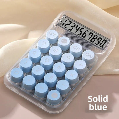 Gradient Color Calculator Large Display Transparent Dopamine Design Mechanical Style Student Office Use