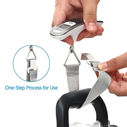 Portable Digital Luggage Scale 50kg 110lb with Belt or Hook Handheld Hanging Travel Bag Weight Scale