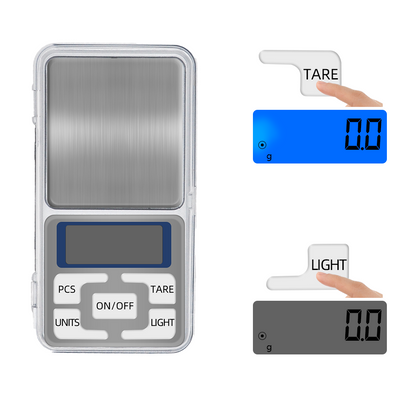Mini Digital Pocket Weighing Scale 0.01g 0.1g Precision Jewelry Kitchen Herb Powder Gram Scale LCD