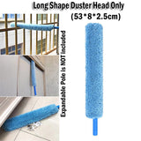 Ceiling Fan Duster w/ Extendable Pole Absorb Dust Telescopic Rod Washable Fiber Aircon Wall Cleaner Cleaning Brush Tools