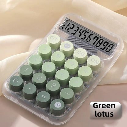Gradient Color Calculator Large Display Transparent Dopamine Design Mechanical Style Student Office Use