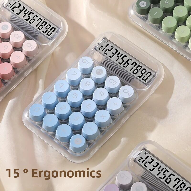 Gradient Color Calculator Large Display Transparent Dopamine Design Mechanical Style Student Office Use
