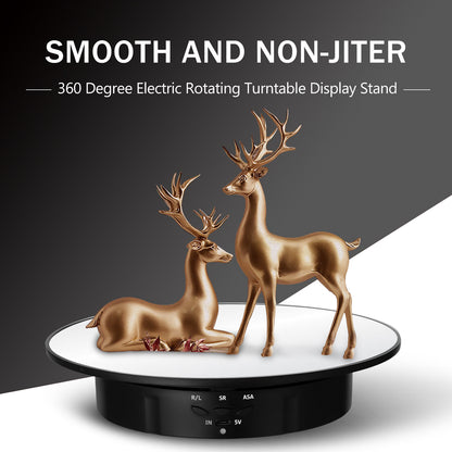 200mm Rotating Display Stand 360 Degree Turntable USB Cable/Battery Photography Products Jewelry