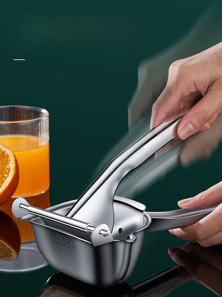SUS 304 Stainless Steel Hand Press Juicer Lemon Squeezer Juice Manual Pressed Extractor Lime Presser