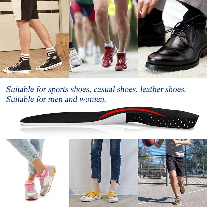 Orthotic Arch Support Orthopedic Shoe Insole Sport Running Jog Cushion Silicone Gel Memory Foam Pad
