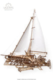 Ugears Trimaran Merihobus ★Mechanical 3D Puzzle Kit Model Toys Gift Present Birthday Xmas Christmas Kids Adults