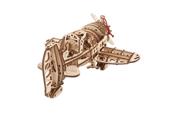 Ugears Mad Hornet Airplane ★Mechanical 3D Puzzle Kit Model Toys Gift Present Birthday Xmas Christmas Kids Adults