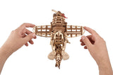 Ugears Mad Hornet Airplane ★Mechanical 3D Puzzle Kit Model Toys Gift Present Birthday Xmas Christmas Kids Adults