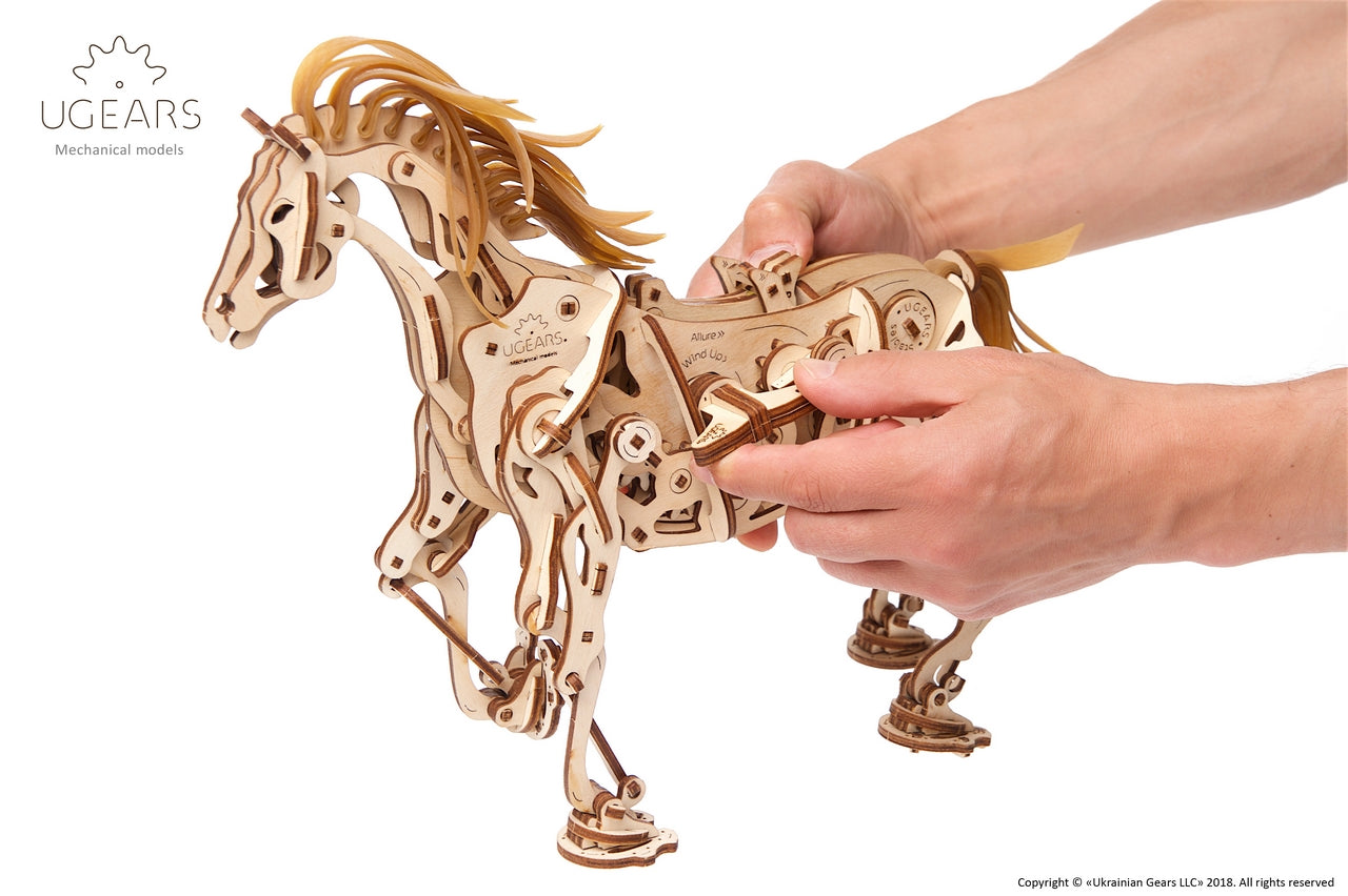 Ugears Horse Mechanoid ★Mechanical 3D Puzzle Kit Model Toys Gift Present Birthday Xmas Christmas Kids Adults