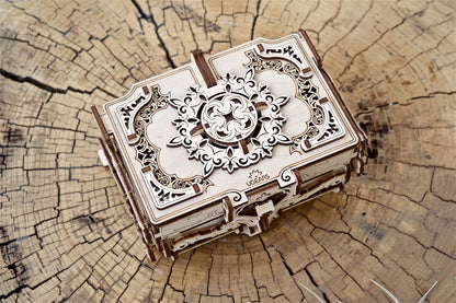 Ugears Antique Box ★Mechanical 3D Puzzle Kit Model Toys Gift Present Birthday Xmas Christmas Kids Adults