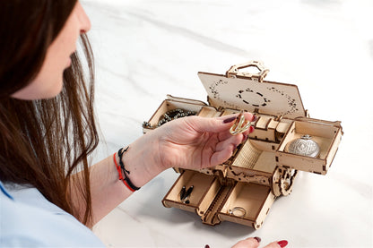 Ugears Antique Box ★Mechanical 3D Puzzle Kit Model Toys Gift Present Birthday Xmas Christmas Kids Adults