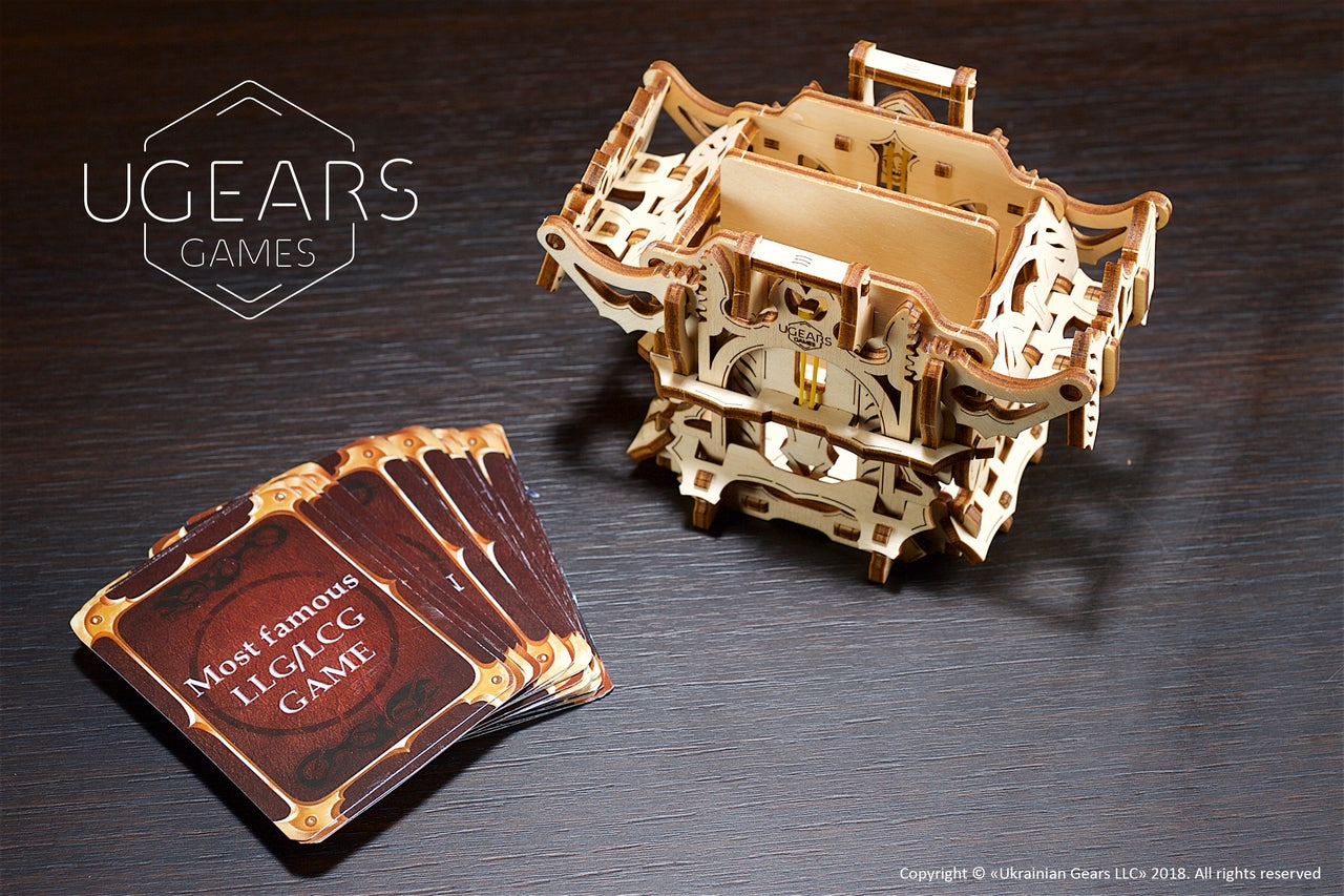 Ugears Deck Box ★Mechanical 3D Puzzle Kit Model Toys Gift Present Birthday Xmas Christmas Kids Adults