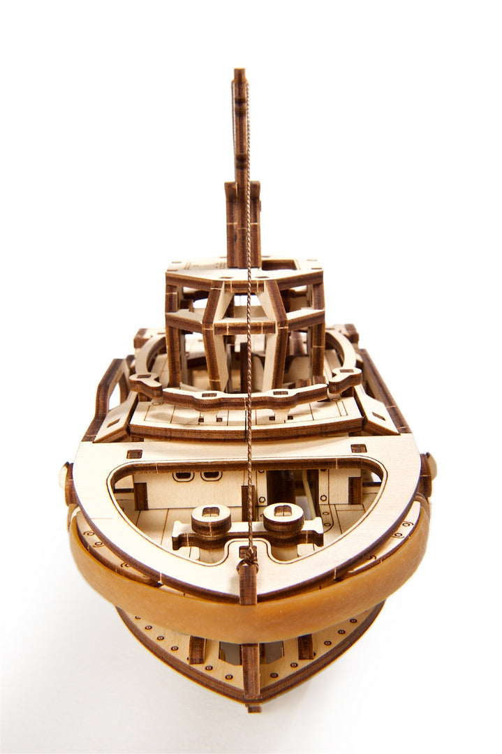 Ugears Tugboat ★Mechanical 3D Puzzle Kit Model Toys Gift Present Birthday Xmas Christmas Kids Adults