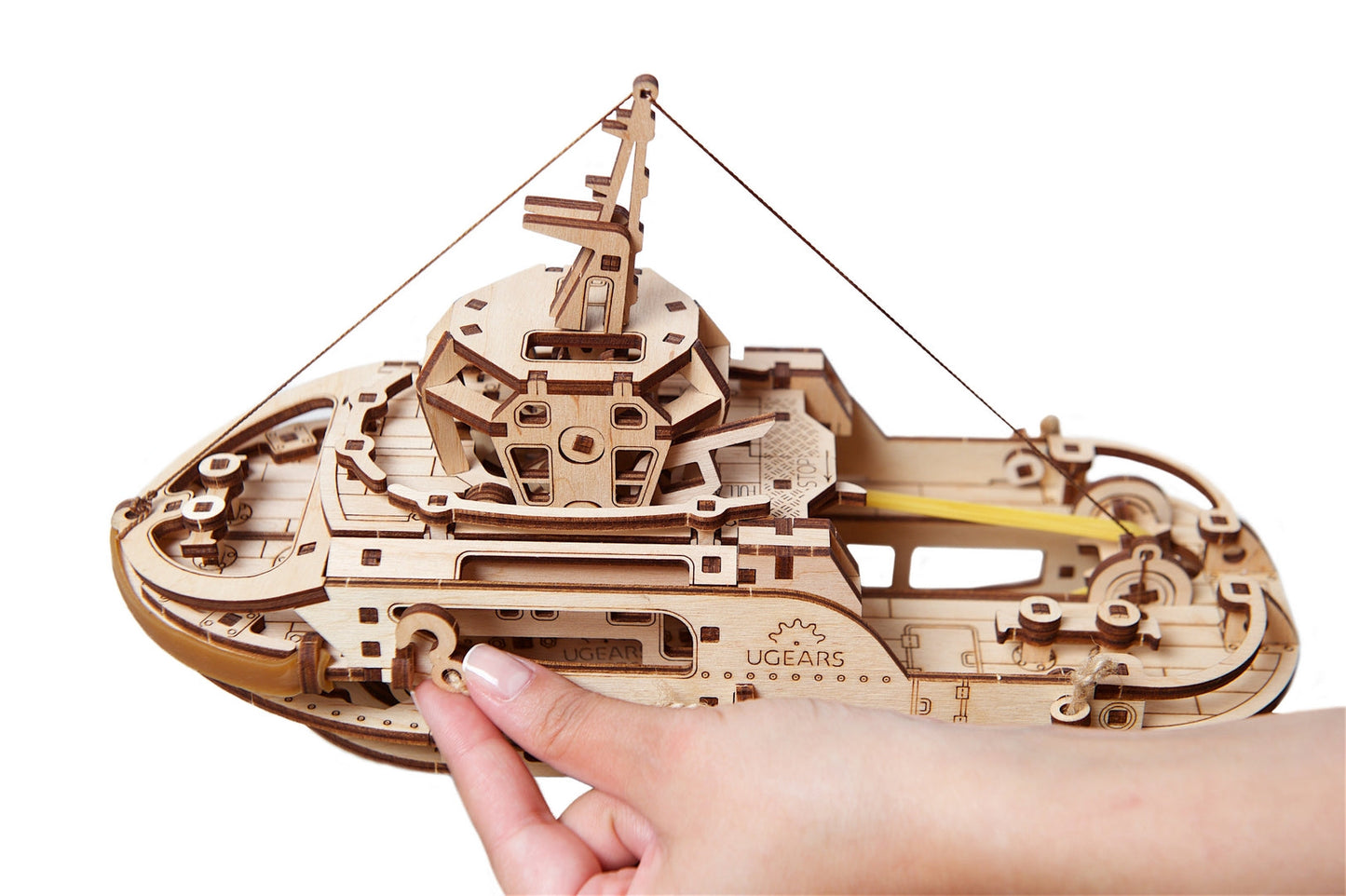 Ugears Tugboat ★Mechanical 3D Puzzle Kit Model Toys Gift Present Birthday Xmas Christmas Kids Adults