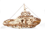 Ugears Tugboat ★Mechanical 3D Puzzle Kit Model Toys Gift Present Birthday Xmas Christmas Kids Adults