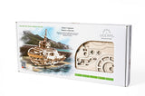 Ugears Tugboat ★Mechanical 3D Puzzle Kit Model Toys Gift Present Birthday Xmas Christmas Kids Adults