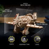 Ugears Mad Hornet Airplane ★Mechanical 3D Puzzle Kit Model Toys Gift Present Birthday Xmas Christmas Kids Adults