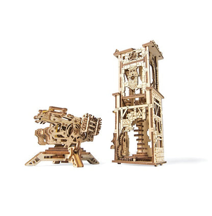 Ugears Archballista-Tower ★Mechanical 3D Puzzle Kit Model Toys Gift Present Birthday Xmas Christmas Kids Adults