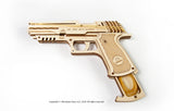 Ugears Wolf-01 Handgun ★Mechanical 3D Puzzle Kit Model Toys Gift Present Birthday Xmas Christmas Kids Adults