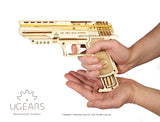Ugears Wolf-01 Handgun ★Mechanical 3D Puzzle Kit Model Toys Gift Present Birthday Xmas Christmas Kids Adults