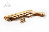 Ugears Wolf-01 Handgun ★Mechanical 3D Puzzle Kit Model Toys Gift Present Birthday Xmas Christmas Kids Adults