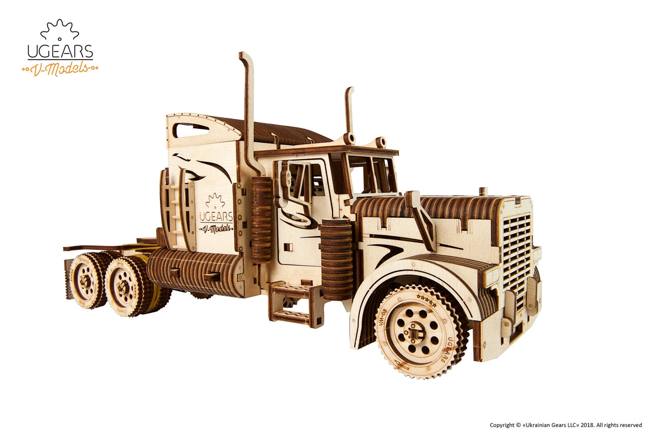 Ugears Heavy Boy Truck Vm-03 ★Mechanical 3D Puzzle Kit Model Toys Gift Present Birthday Xmas Christmas Kids Adults