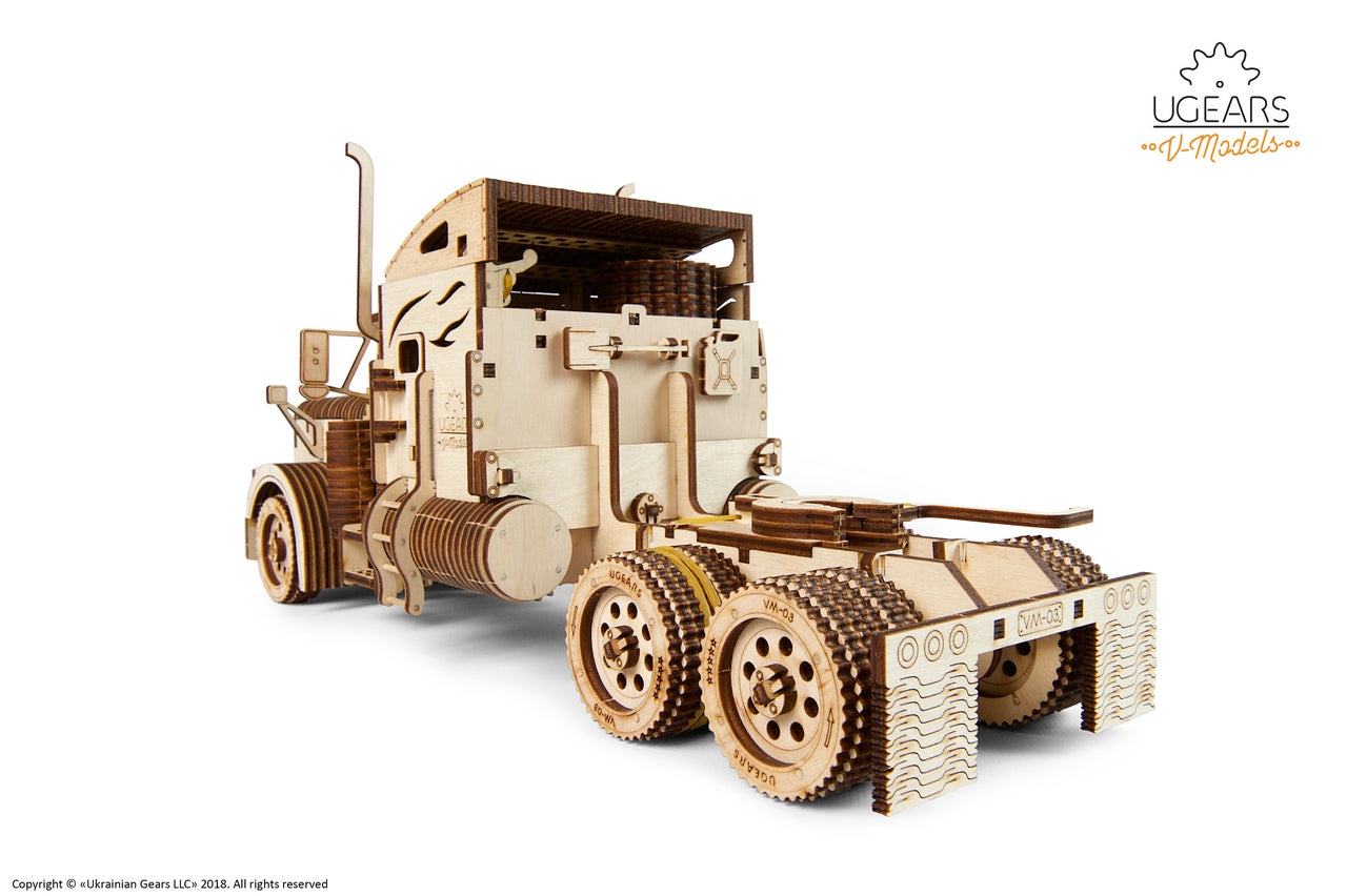 Ugears Heavy Boy Truck Vm-03 ★Mechanical 3D Puzzle Kit Model Toys Gift Present Birthday Xmas Christmas Kids Adults