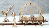 Ugears Mechanical Town Series - Rail Manipulator ★Mechanical 3D Puzzle Kit Model Toys Gift Present Birthday Xmas Christmas Kids Adults