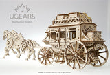 Ugears Stagecoach ★Mechanical 3D Puzzle Kit Model Toys Gift Present Birthday Xmas Christmas Kids Adults