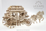 Ugears Stagecoach ★Mechanical 3D Puzzle Kit Model Toys Gift Present Birthday Xmas Christmas Kids Adults