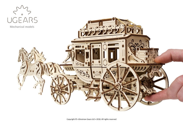 Ugears Stagecoach ★Mechanical 3D Puzzle Kit Model Toys Gift Present Birthday Xmas Christmas Kids Adults