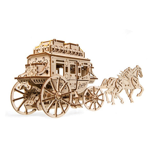 Ugears Stagecoach ★Mechanical 3D Puzzle Kit Model Toys Gift Present Birthday Xmas Christmas Kids Adults
