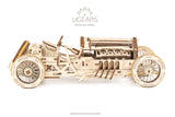 Ugears U-9 Grand Prix Car ★Mechanical 3D Puzzle Kit Model Toys Gift Present Birthday Xmas Christmas Kids Adults