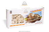 Ugears V-Express Steam Train With Tender ★Mechanical 3D Puzzle Kit Model Toys Gift Present Birthday Xmas Christmas Kids Adults