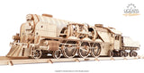 Ugears V-Express Steam Train With Tender ★Mechanical 3D Puzzle Kit Model Toys Gift Present Birthday Xmas Christmas Kids Adults