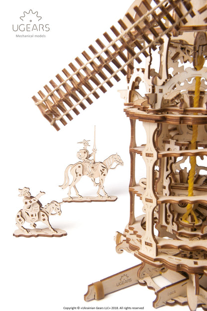 Ugears Tower Windmill ★Mechanical 3D Puzzle Kit Model Toys Gift Present Birthday Xmas Christmas Kids Adults