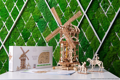 Ugears Tower Windmill ★Mechanical 3D Puzzle Kit Model Toys Gift Present Birthday Xmas Christmas Kids Adults