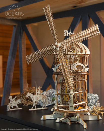 Ugears Tower Windmill ★Mechanical 3D Puzzle Kit Model Toys Gift Present Birthday Xmas Christmas Kids Adults