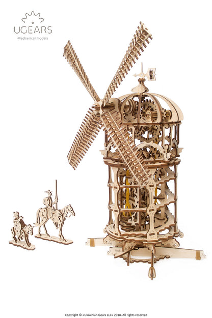 Ugears Tower Windmill ★Mechanical 3D Puzzle Kit Model Toys Gift Present Birthday Xmas Christmas Kids Adults