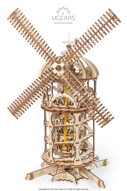 Ugears Tower Windmill ★Mechanical 3D Puzzle Kit Model Toys Gift Present Birthday Xmas Christmas Kids Adults