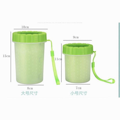 Portable Silicone Pet Paw Washer Cup for Dogs & Cats