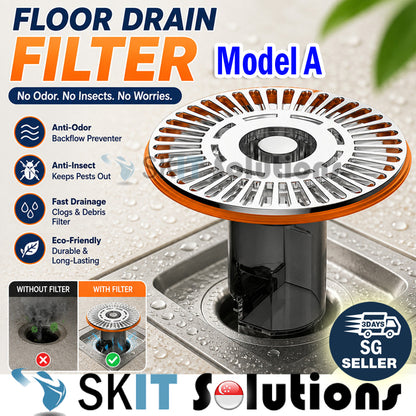 Stainless Steel Shower Floor Drain Filter Anti Odor Anti Insect Bathroom Kitchen Drain Cover Mesh
