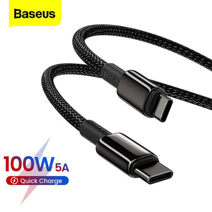 Baseus PD 3.1 240W / 100W Tungsten Gold Fast Charging Type-C to Type-C Data Cable Charger Quick Charge PD3.1 (1m/2m/3m)