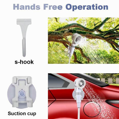 Portable Electric Shower Pump Set for Camping Outdoor Head Sprayer Water frm Bucket for Traveling Gardening Pet Cleaning