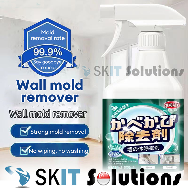 【SKIT SG】500ML Mold Remover Agent Cleaner Powerful Wall Mildew Mould Stain Wall Mold Remover Spray Wall Mold Cleaner Remover Cleaning Gap Refill Agent Strong Effect Mold Removal Spray