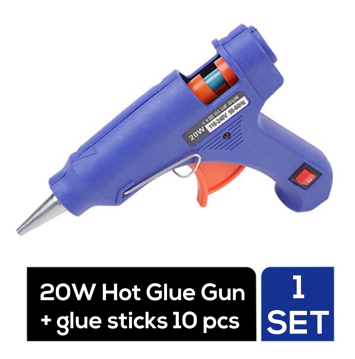 20W Hot Glue Gun / Comes with 7mm transparent glue sticks Home DIY Repair Tools Artwork