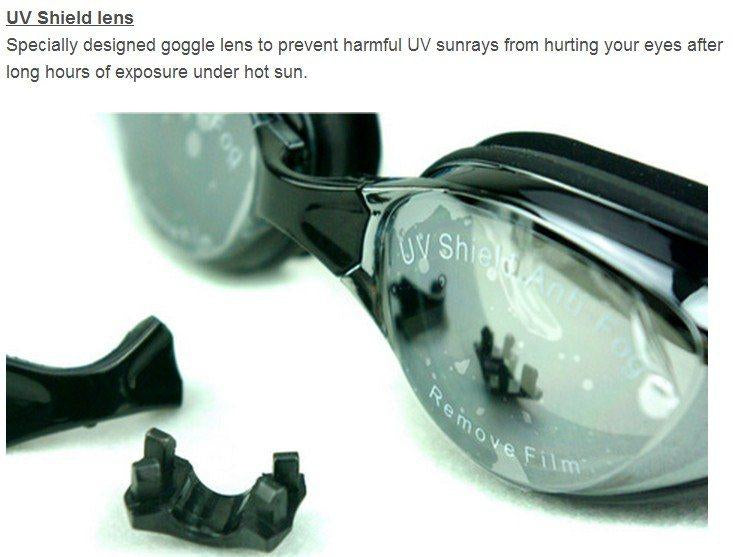 Adult Kid Swimming Goggles Anti Fog UV Protection Leakproof Power 0 Normal Vision Pool Swim Glasses