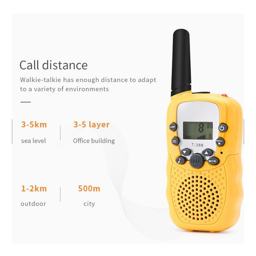 2Pcs / 3Pcs Mini Walkie Talkie 22 Channels Push Talk LCD Screen Range 3-5Km Radio Gift Kids Game Toys