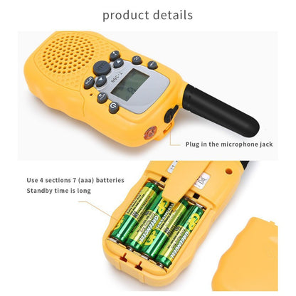 2Pcs / 3Pcs Mini Walkie Talkie 22 Channels Push Talk LCD Screen Range 3-5Km Radio Gift Kids Game Toys